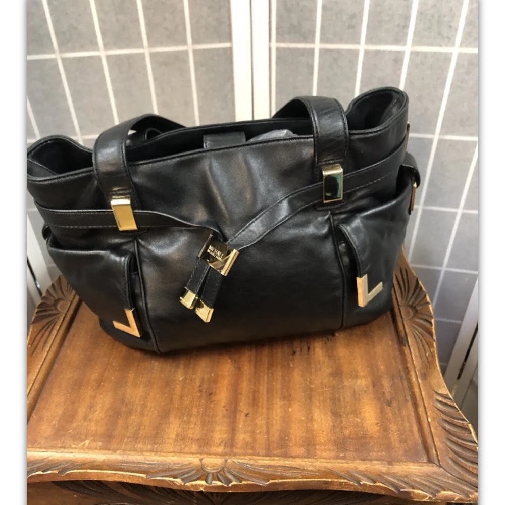 Michael Kors, Woman’s,Bag, Satchel,Black,Leather.: